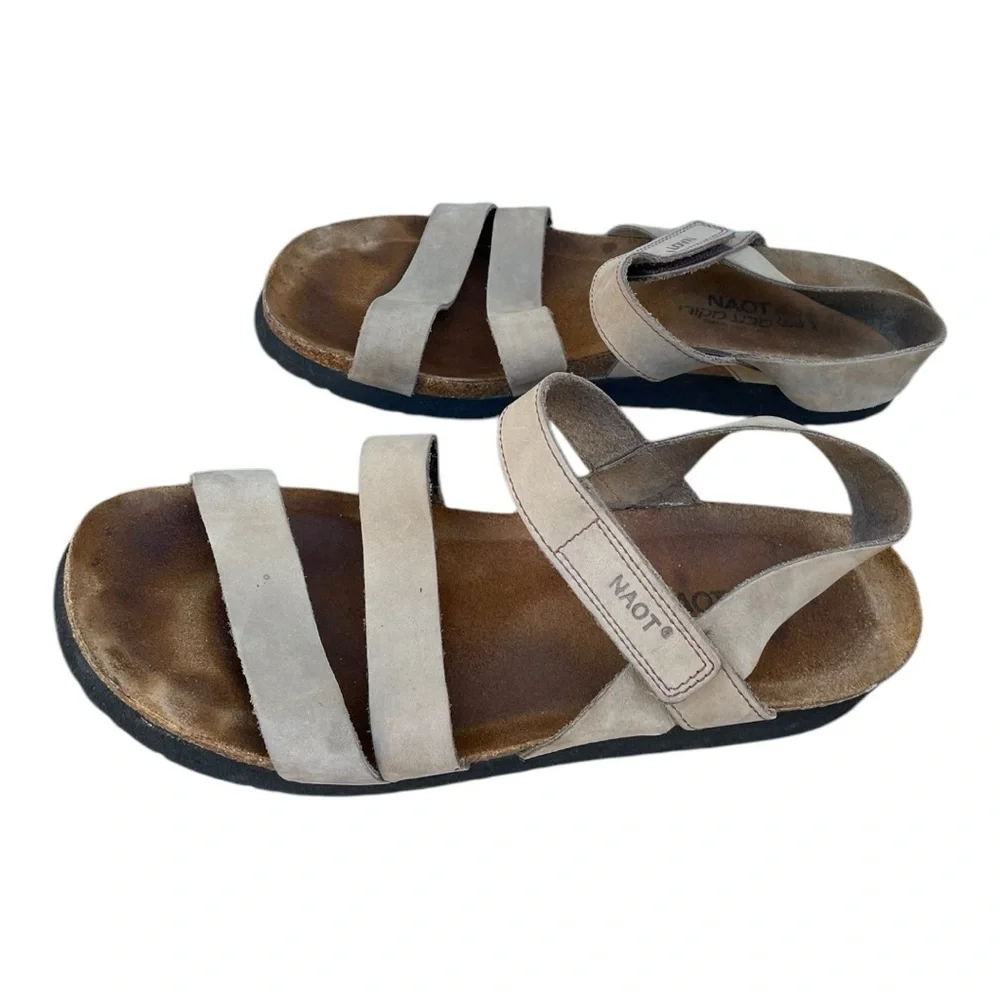 Naot Women's Stone Kayla Comfort Casual Flat Sandals 42 EU 11 US
